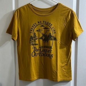 Dark Yellow Crop Top